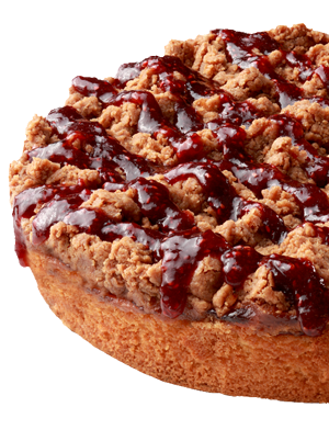 Ruby Red Raspberry Crumb Cake